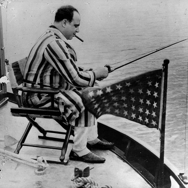 Al Capone Fishing by the Docks 1939