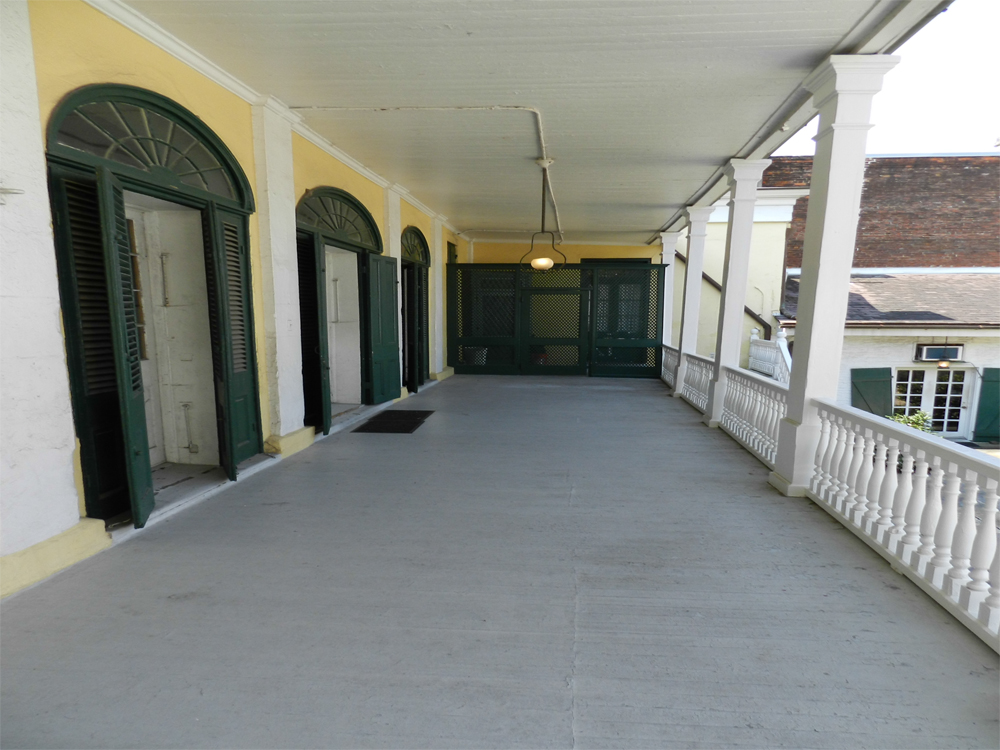 The porch where the shooting happened.