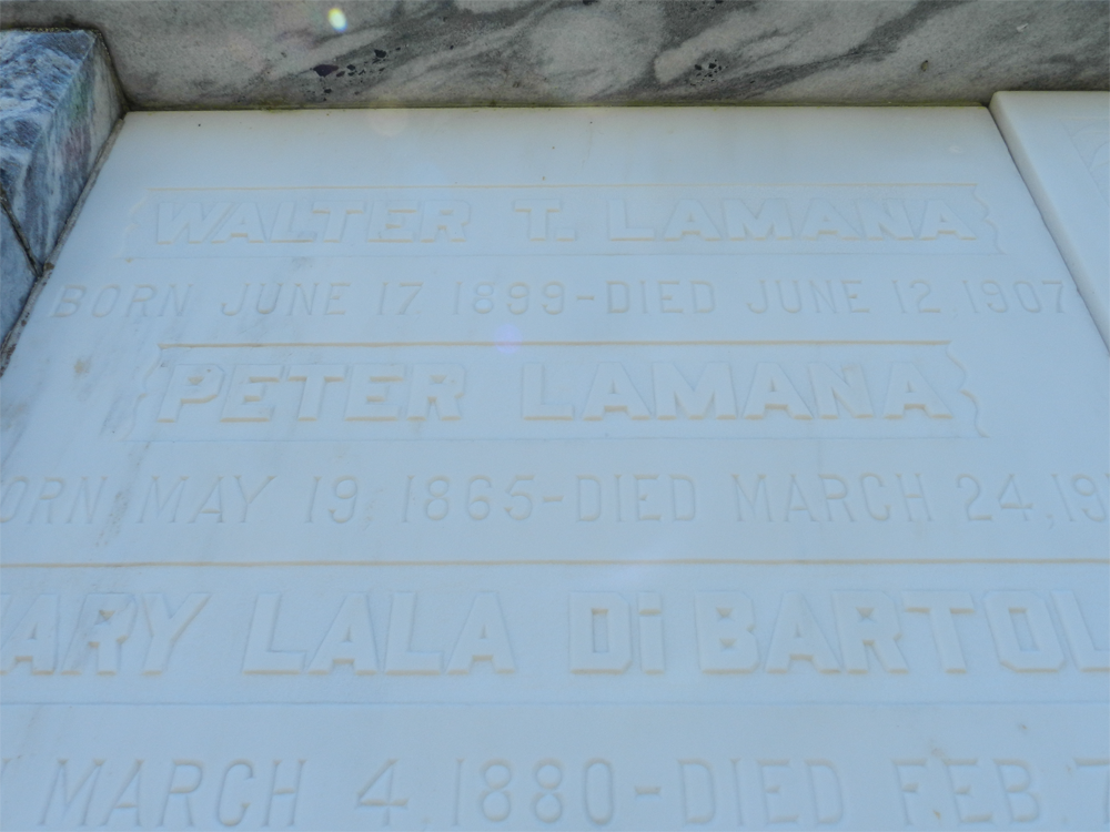 Walter Lamana Burial