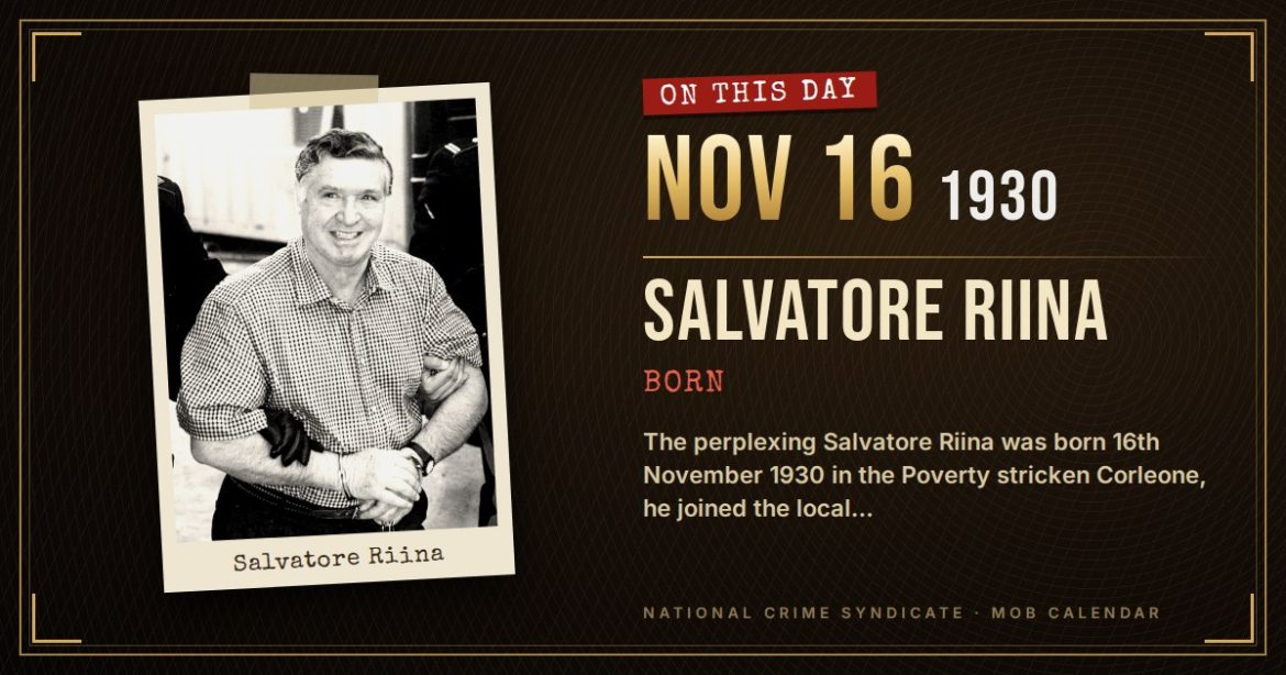 Salvatore Riina: Born On This Day in 1930