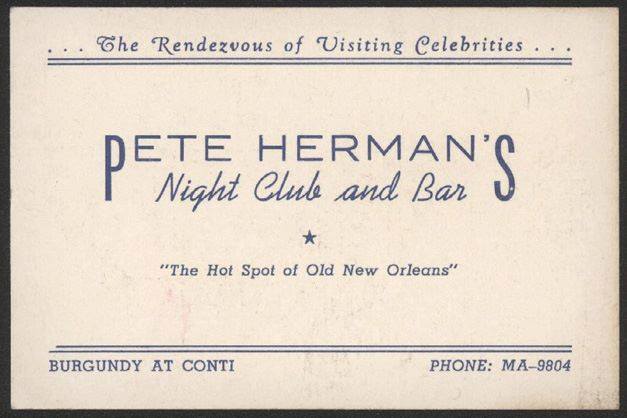 Pete Herman Business Card