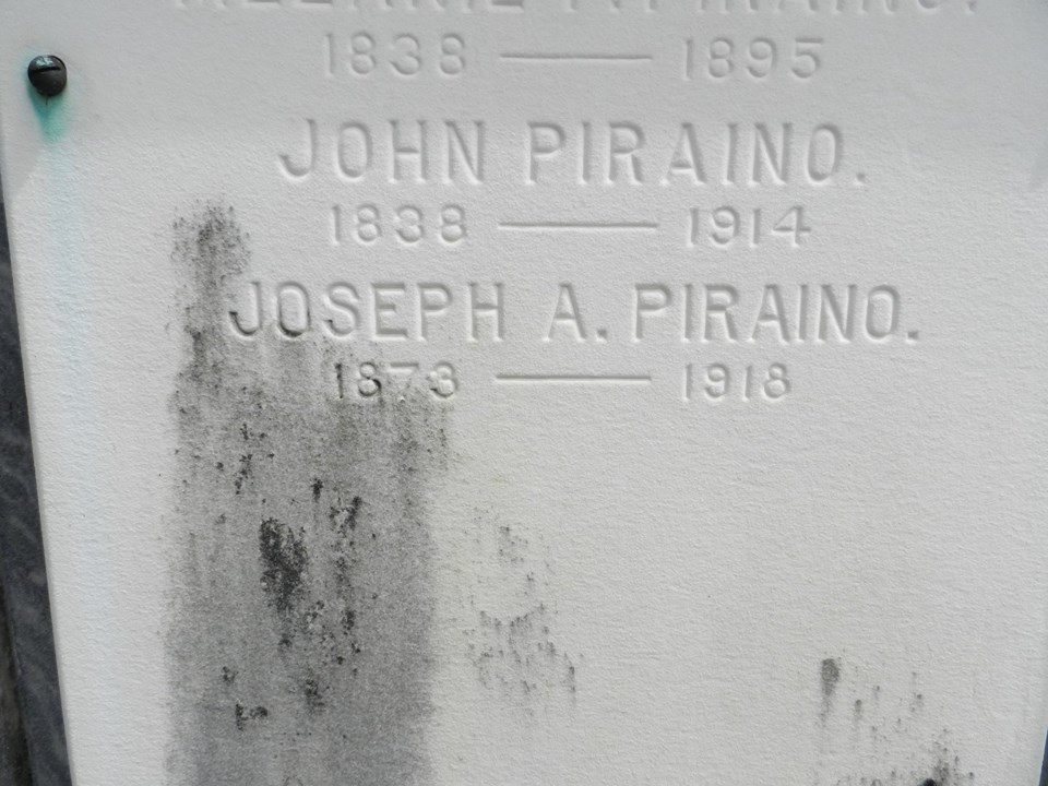 Joseph Piraino mystery tomb