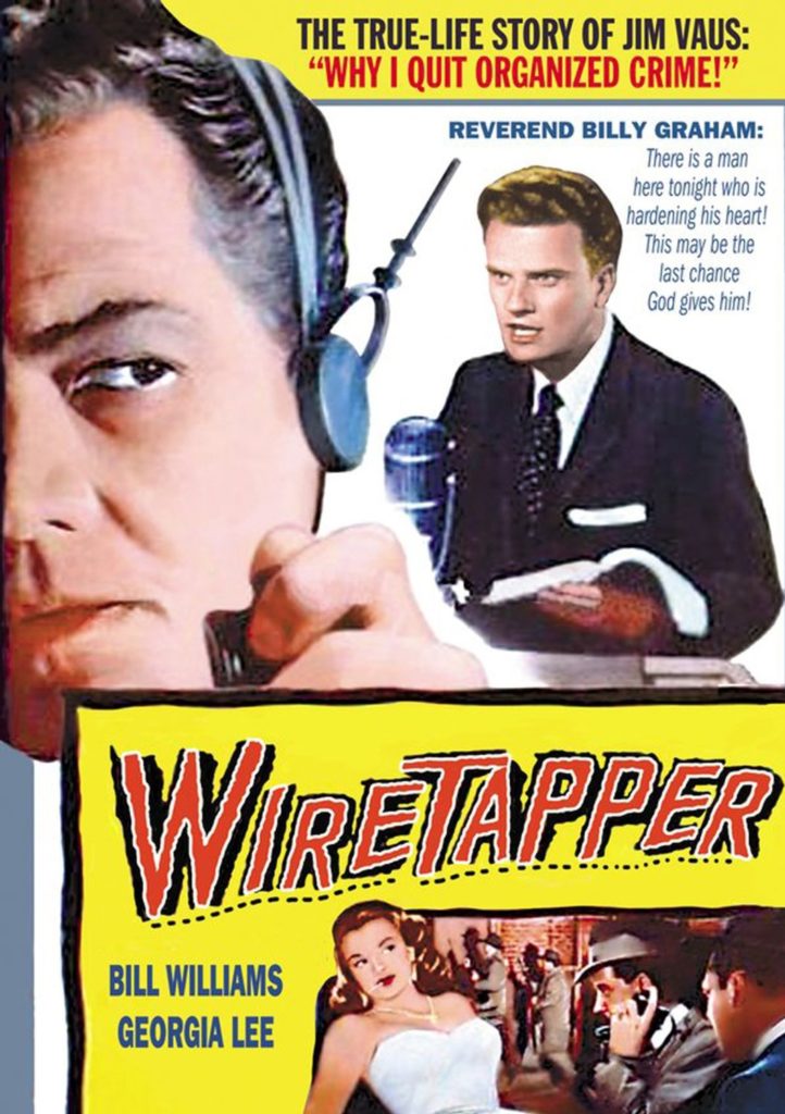 Movie poster for the 1955 film, Wire Tapper