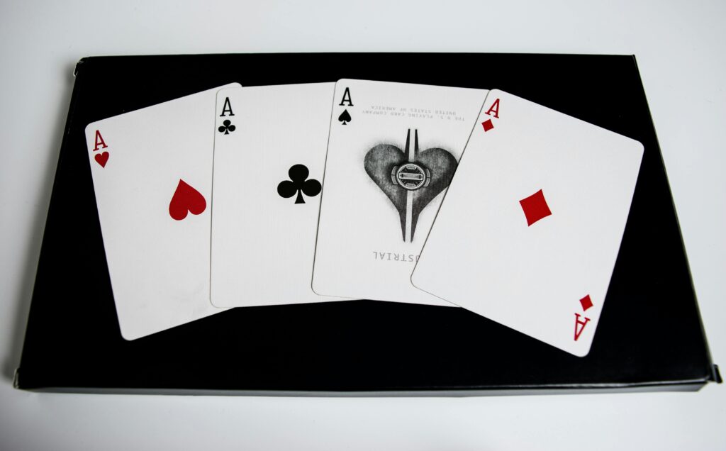 Four Aces on a Table