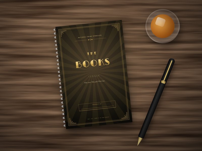The Books mob ledger notebook