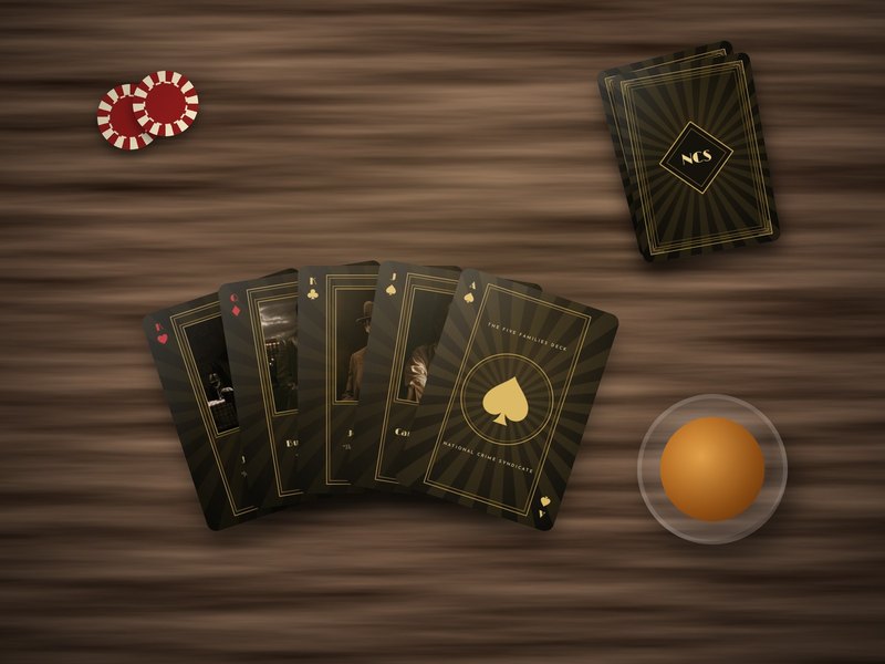The Five Families Deck of playing cards