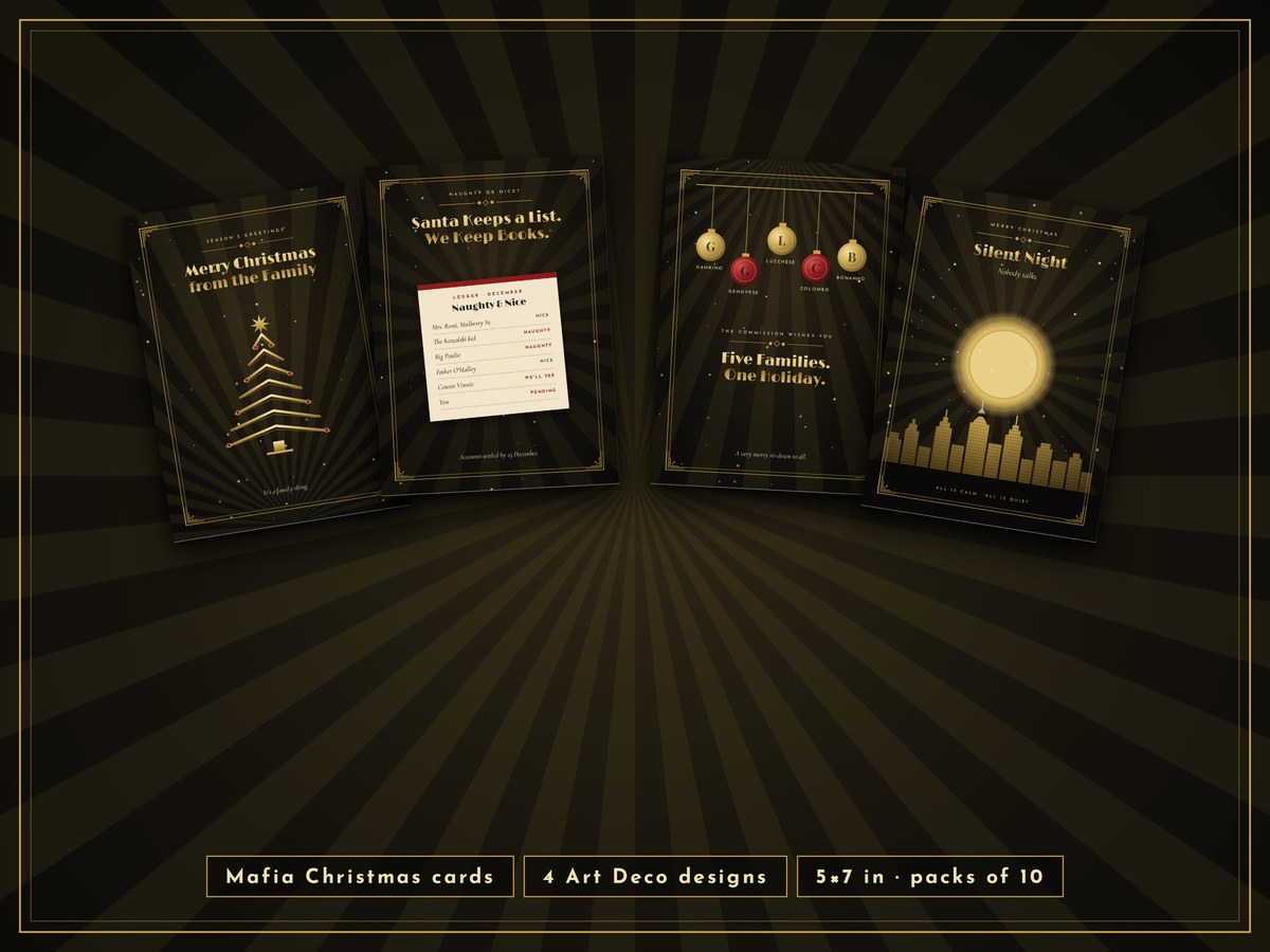 Mafia Christmas cards